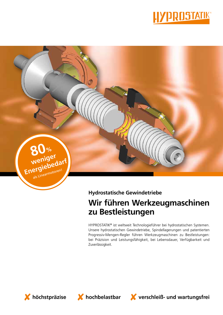 Flyer-Screw drive-2012-DINA4_cover sheet Cover sheet for flyer FI Hyprostatics 2023 in German