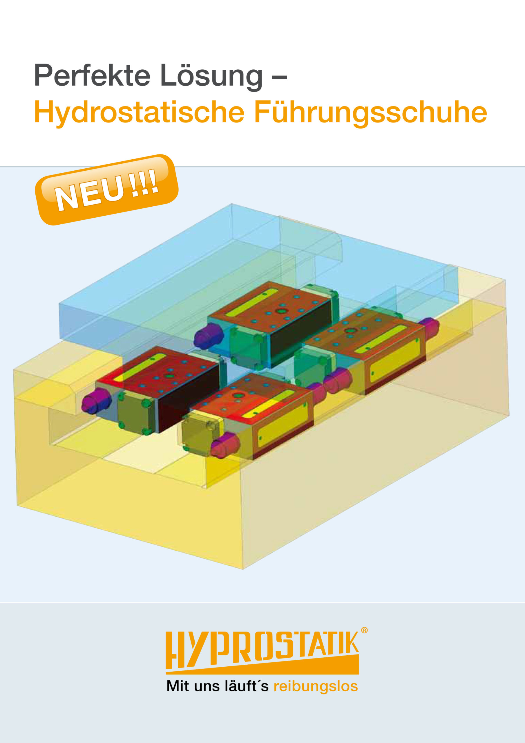 Deckblatt von Flyer Hydrostatische Führungsschuhe